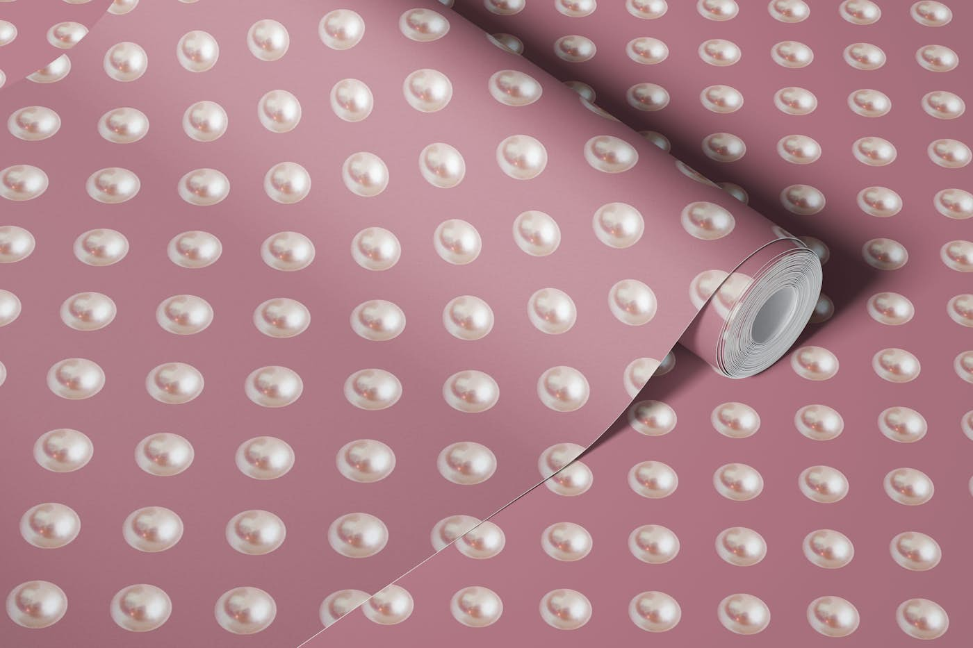 Pearl Polka Dots 1 wallpaper roll