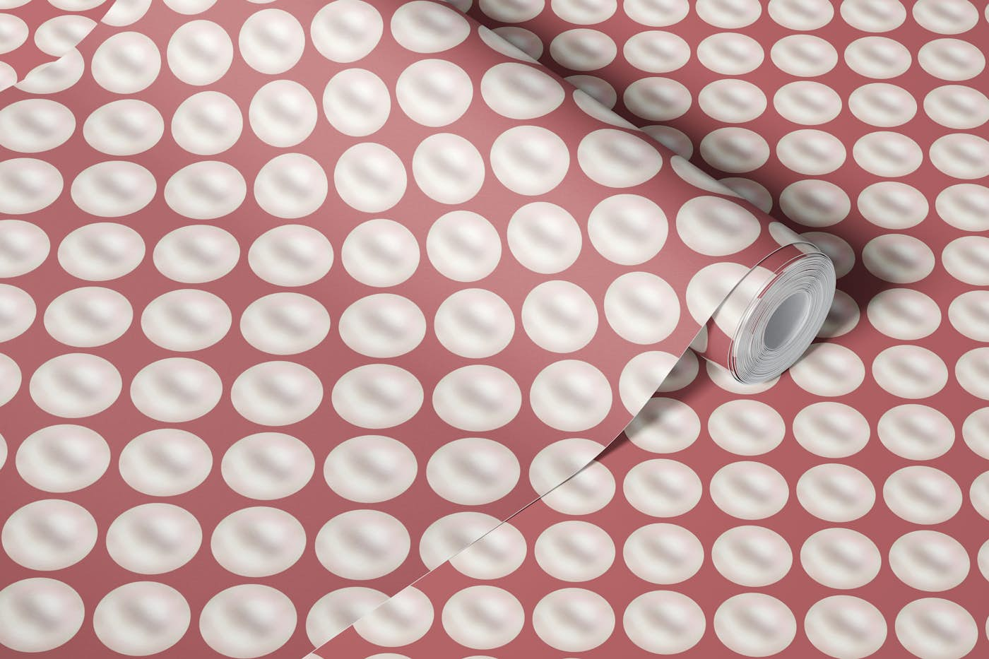 Pearl Polka Dots 12 wallpaper roll