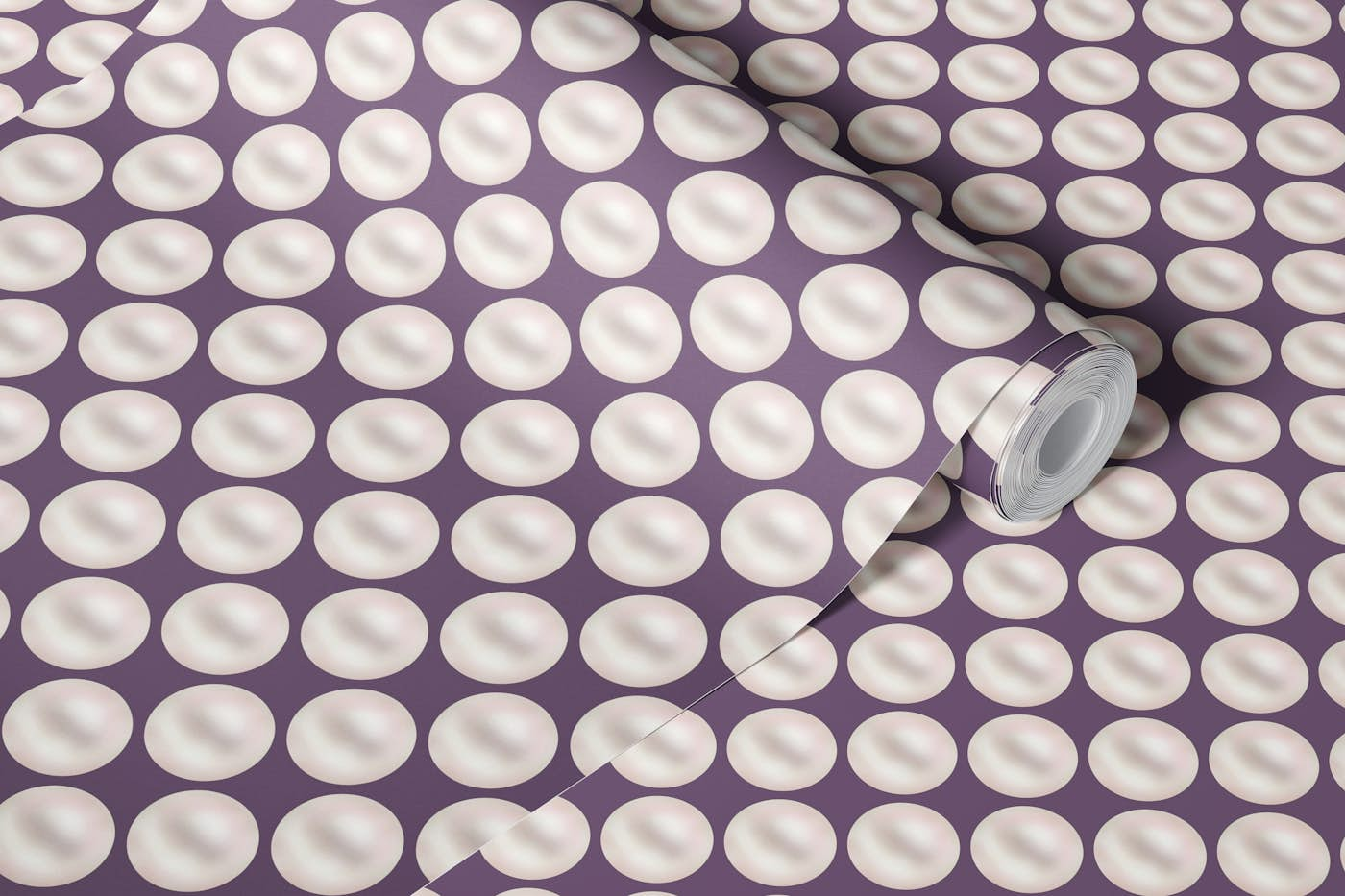 Pearl Polka Dots 15 wallpaper roll