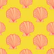 COCKLES Scallop Coastal Beach Seashell Yellow