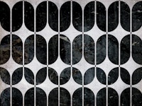 Moody Marble Cutout Geometry Grunge papel de parede