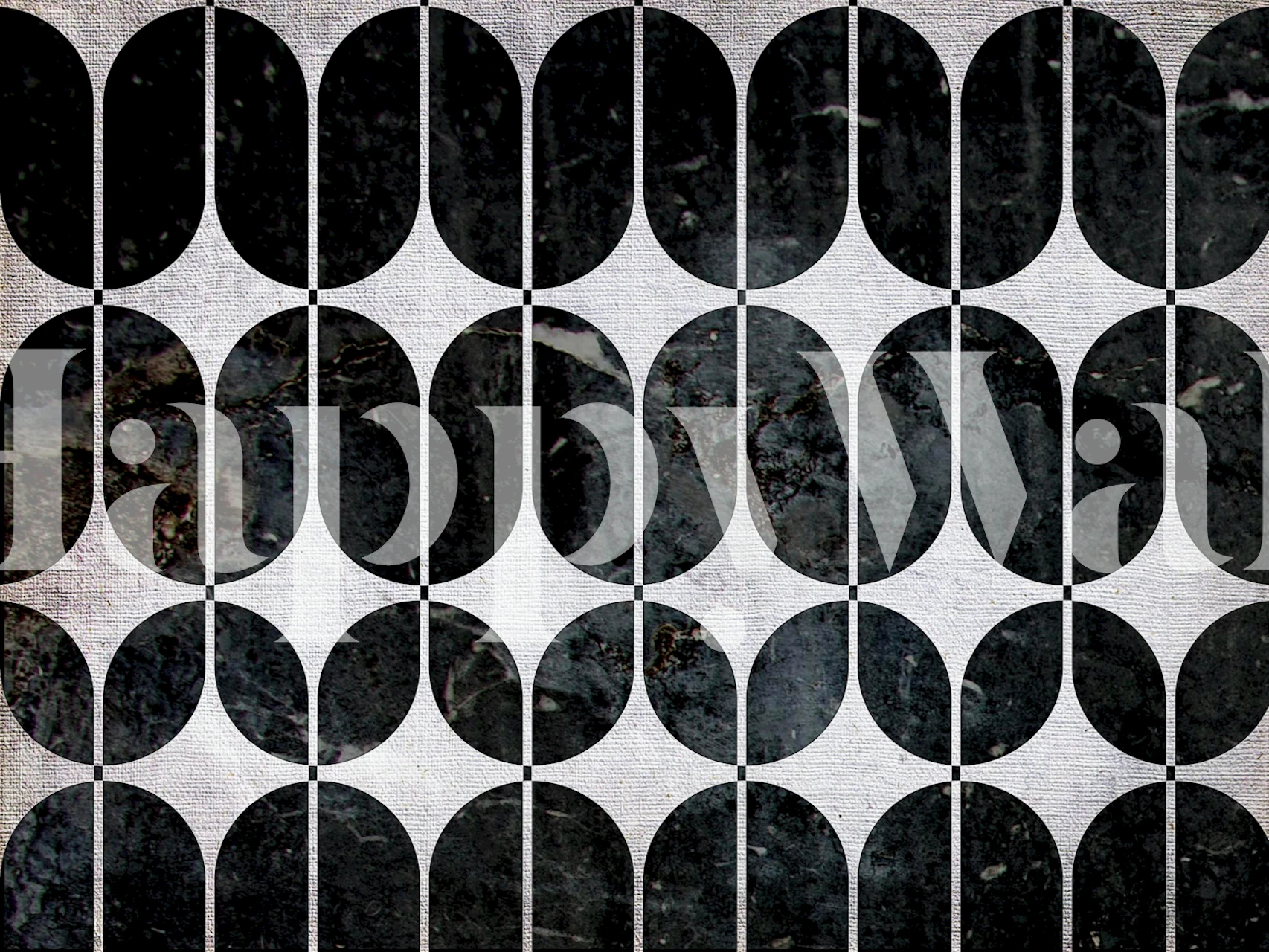 Moody marble cutout shapes with grunge texture for wall mural