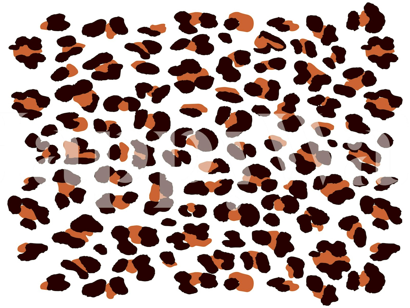 Leopard Pattern Retro design della carta da parati