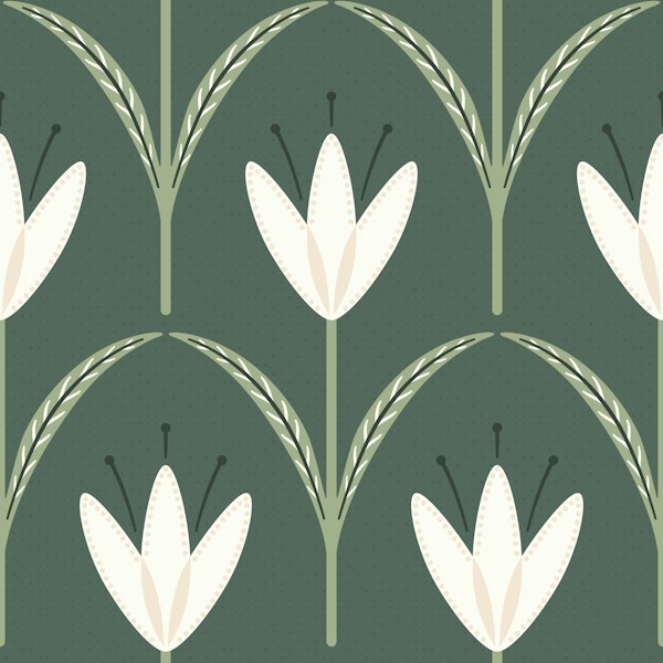 Classical simple flowers sage