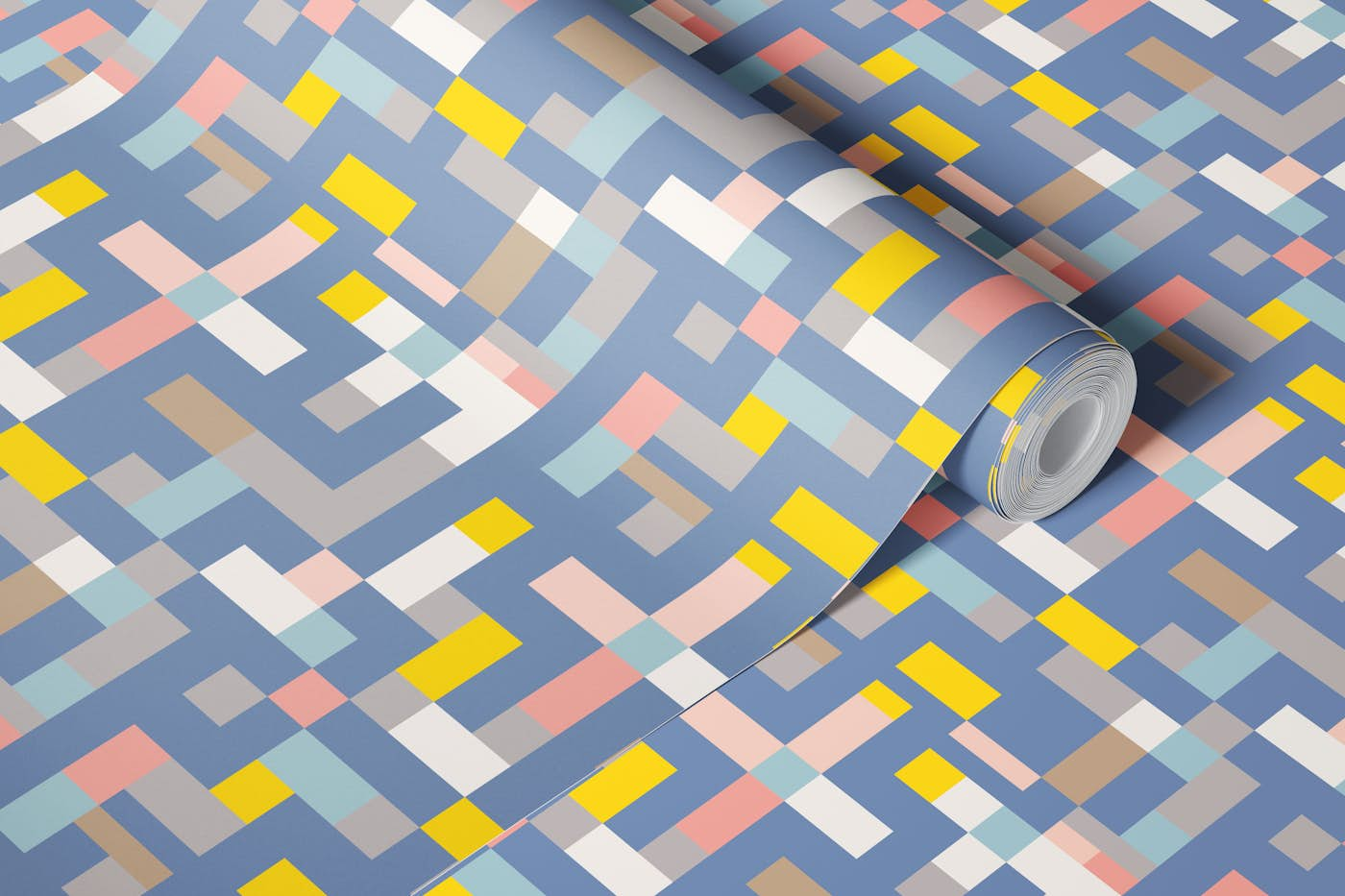 Geometric Maze wallpaper roll