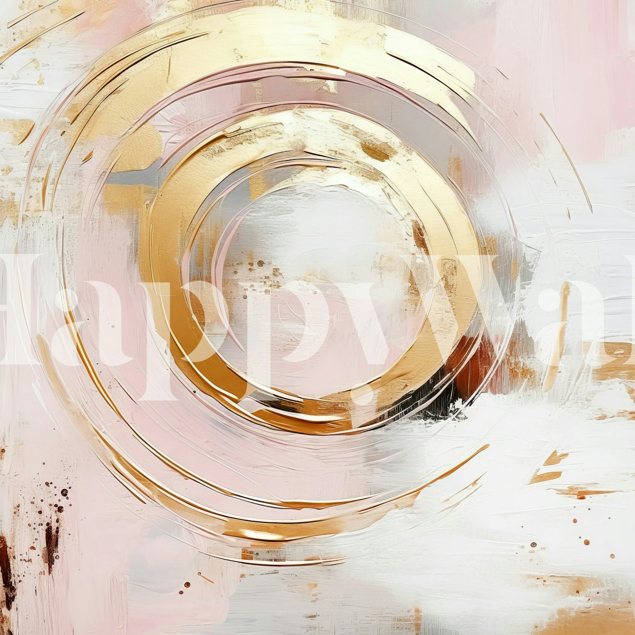 Abstract Art Tapet Med Flytende Design