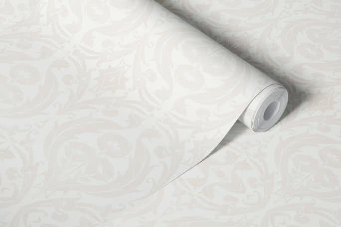 William Morris Style Pattern Ivory Beigewallpaper roll