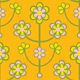 DAISY CHAIN Retro Scandi Floral Yellow