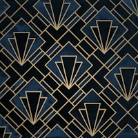Navy Blue Art Deco Mosaic tapeta