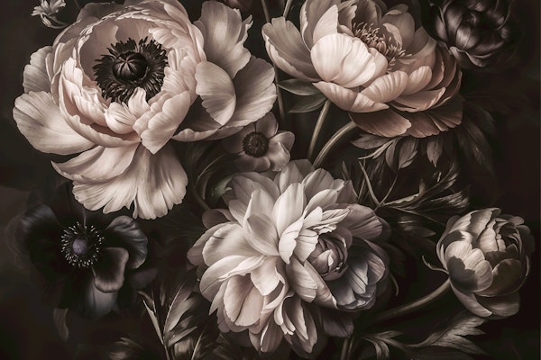 Baroque Maximalist Moody Flower Garden