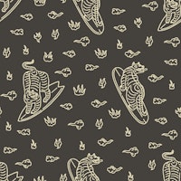Surf Tigers Black tapete