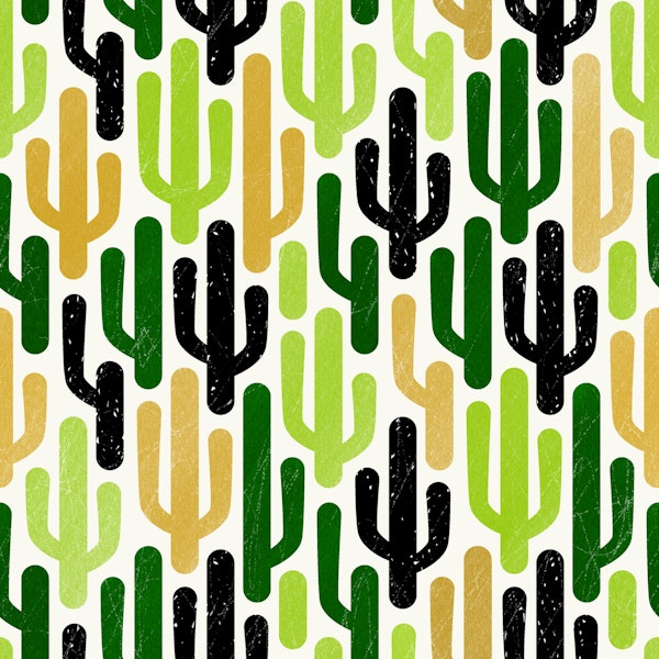 bold minimalist cacti green