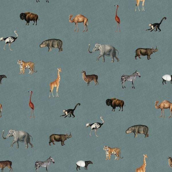 Savanna march in blue