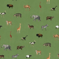 Savanna march in fresh olive green tapet