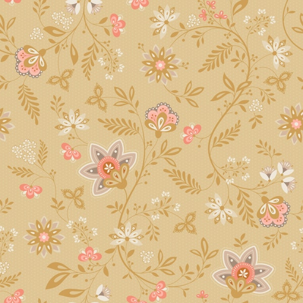 Little Chintz, Beige,  Large
