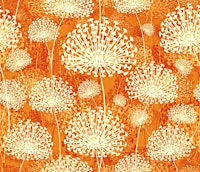Dandelions Orange papiers peint