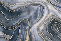 Elegant Marble Reverie Navy Gold tapete