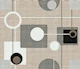 Mid-Century Style Motif Beige