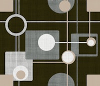 Mid-Century Style Motif Beige neg. tapety