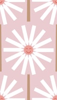Happy Daisy soft pink papiers peint