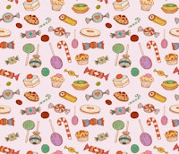 Candies and Sweets (pink) tapete