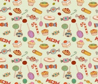 Candies and Pastries (aqua) tapete