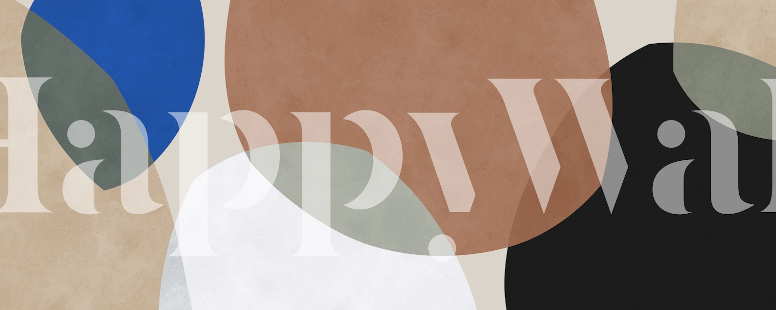 Colorful abstract geometric shapes wall mural for modern interior decor