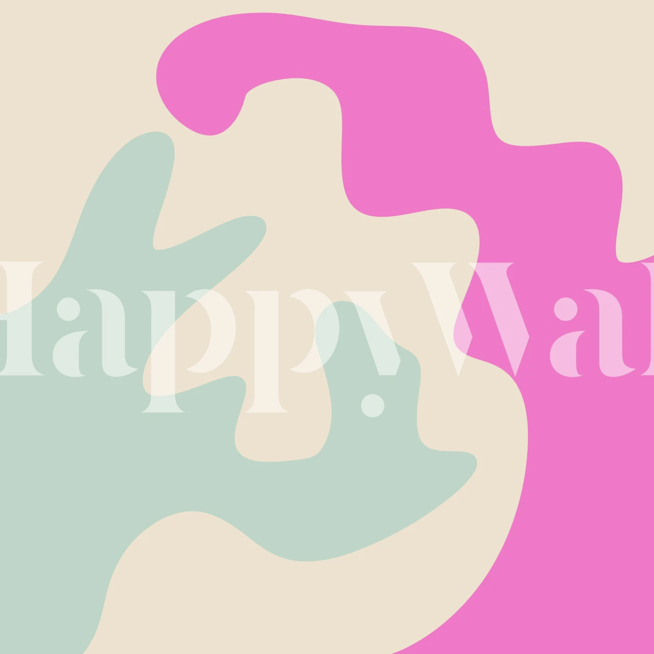 Fototapeta abstraktní tvary v růžové a aqua