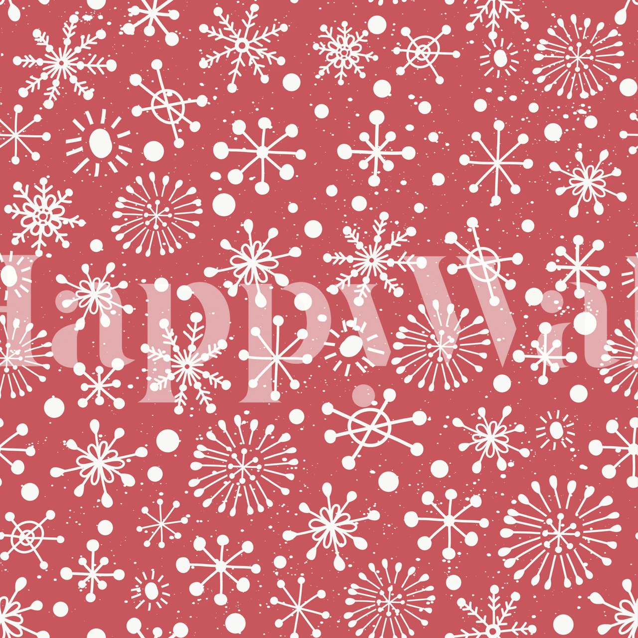Hand drawn snowflakes wallpaper design