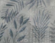 Palm Leaf Collage Mix Blue Grey