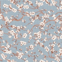 Sakura (blue) pattern ταπετσαρία