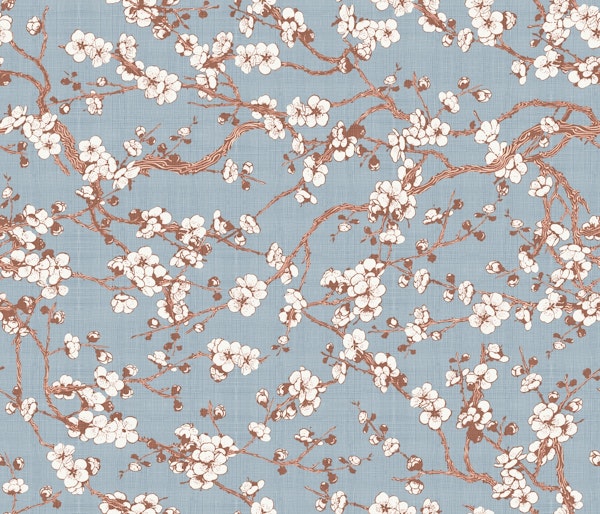 Sakura (blue) pattern