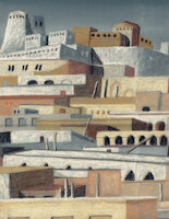 Mediterranean City (desatured) ταπετσαρία