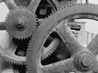 Big Gears (BW) ταπετσαρία
