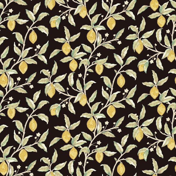 Victorian Lemon Tree on Black