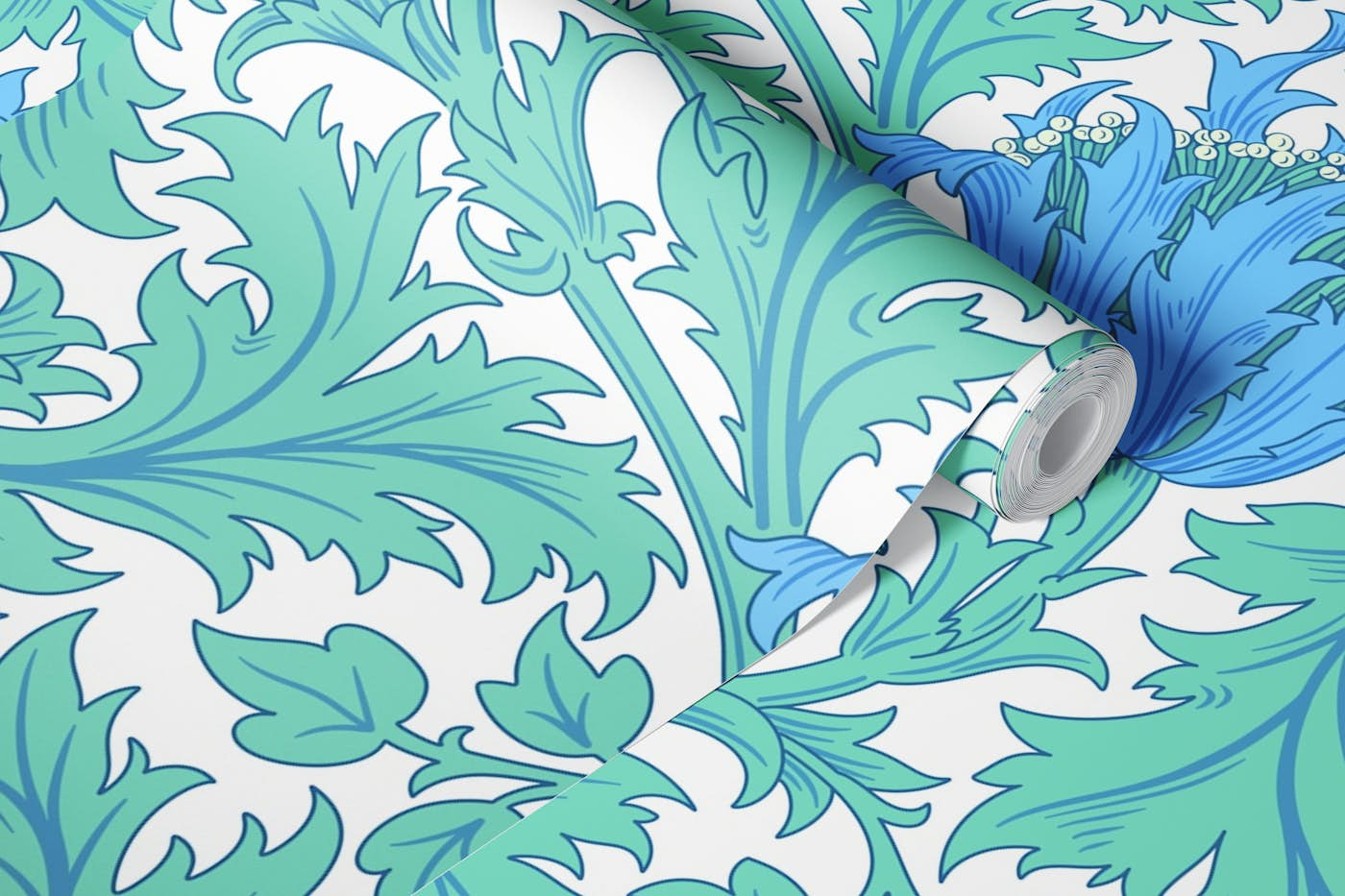 Victorian Anemone pattern 1 wallpaper roll