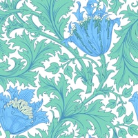 Victorian Anemone pattern 1 wallpaper