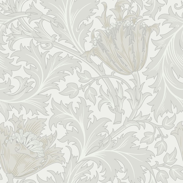 Victorian Anemone pattern 2 Almost white