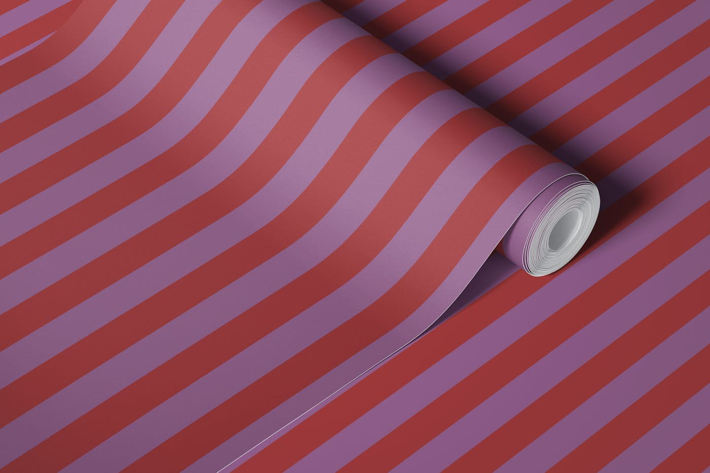 Stripes Purple Red wallpaper roll