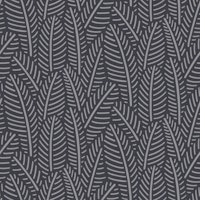 Herringbone Leaves - Black tapete