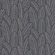Herringbone Leaves - Black