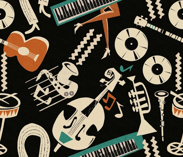 Jazz Rhythm pattern (dark)