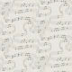 Musical Notes Black and Cream White