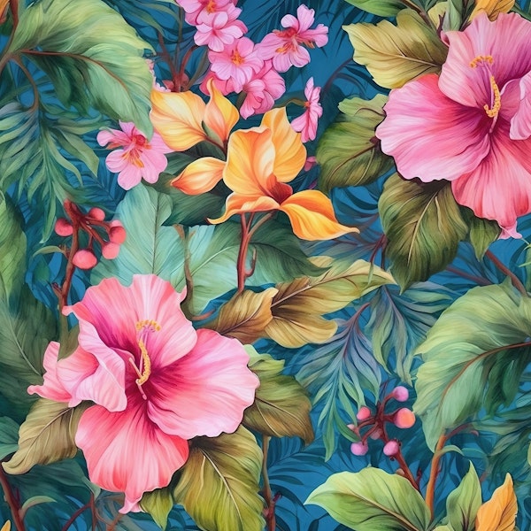 Vibrant Tropical Garden