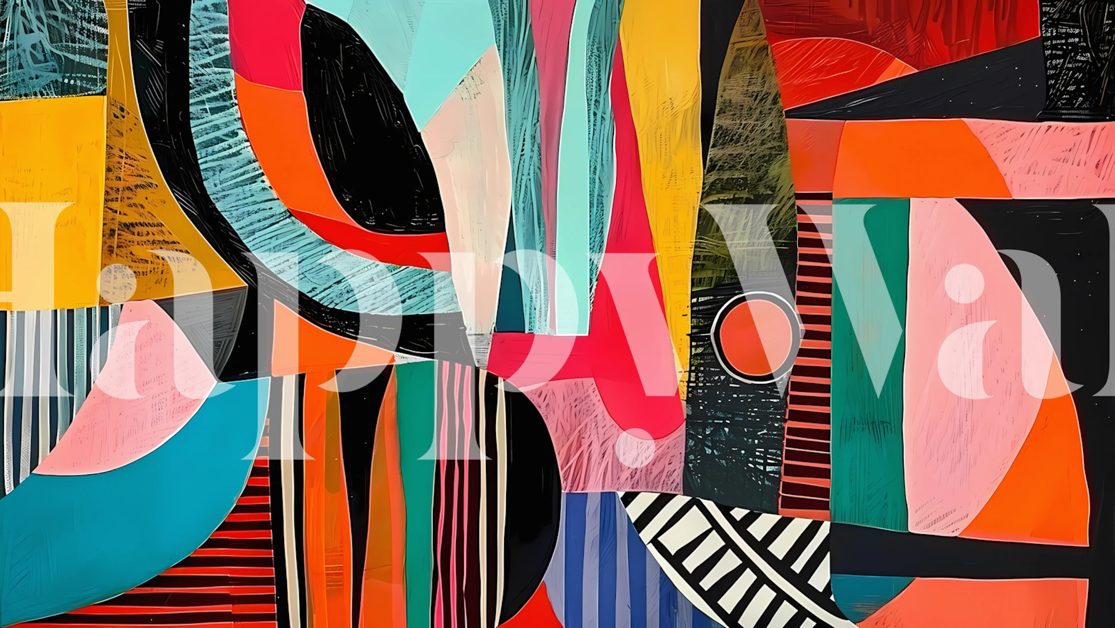 Urban Art wallpaper in a stylish room