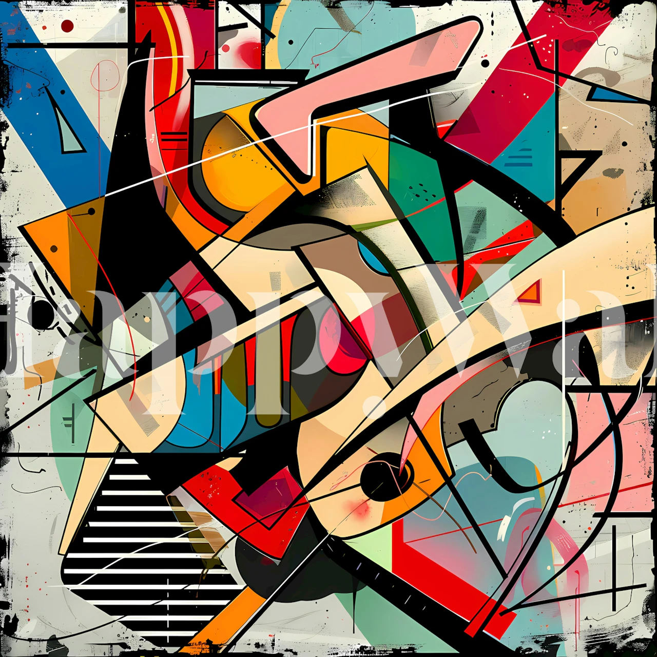 Urban Art 3 tapet i moderne interiør