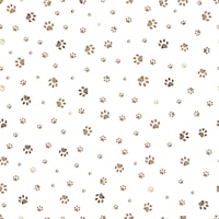 Brown paw prints pattern wallpaper