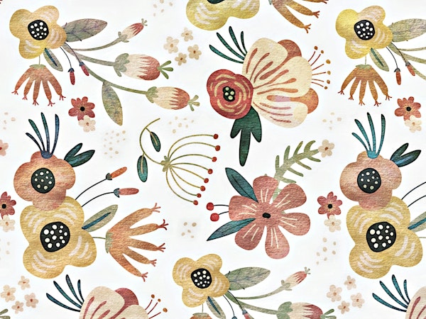 Rustic Floral Watercolor