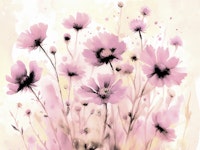 Soft Moody Flowers wallpaper