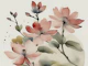 Lush Antique Wabi Sabi Flower Blossom Leaf